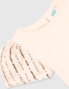 Blusa regular Piquenique para niña