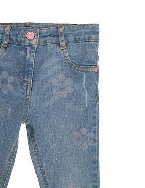 Jeans straight Ferrioni lavado medio para niña