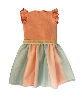 Vestido Disney Moana manga volantes para niña