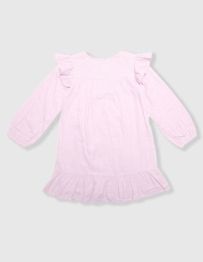 Vestido Piquenique manga regular para niña