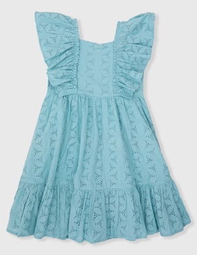 Vestido Piquenique Collection manga volantes para niña