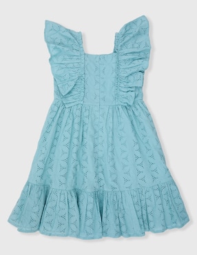 Vestido Piquenique Collection manga volantes para niña