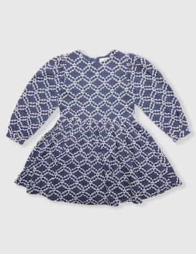 Vestido Piquenique Collection manga globo para niña