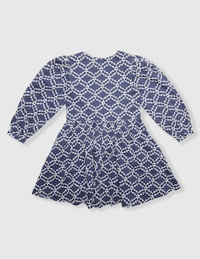 Vestido Piquenique Collection manga globo para niña