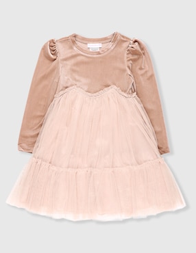 Vestido Bonnie Jean manga regular para niña