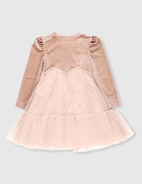 Vestido Bonnie Jean manga regular para niña