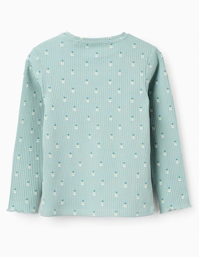 Playera Zippy manga larga para niña