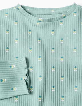 Playera Zippy manga larga para niña