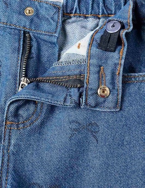 Jeans straight Zippy lavado claro para niña