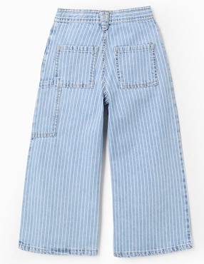 Jeans amplio Zippy lavado claro para niña