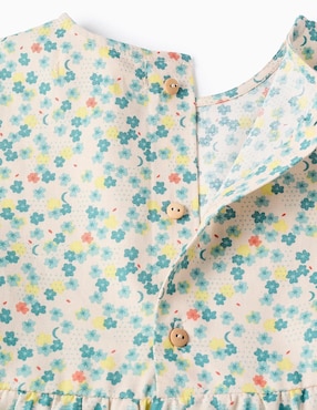 Vestido Zippy manga globo para niña