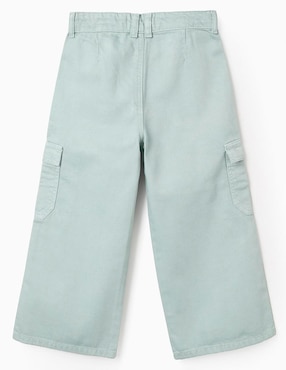 Jeans amplio Zippy lavado claro para niña