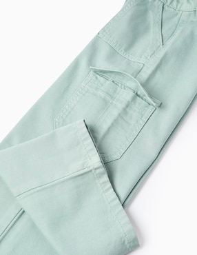 Jeans amplio Zippy lavado claro para niña