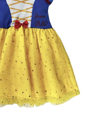 Vestido Disney Blanca Nieves manga volantes para niña