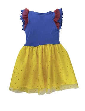 Vestido Disney Blanca Nieves manga volantes para niña