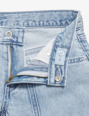 Jeans baggy lavado claro para niña