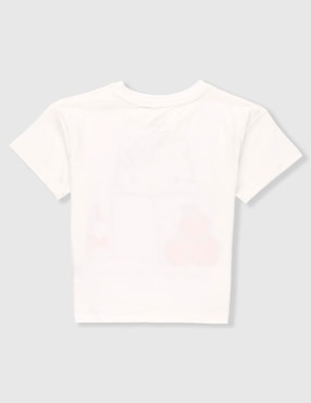 Playera Hello Kitty manga corta para niña