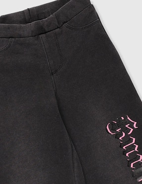Jeans campana Hello Kitty lavado obscuro para niña