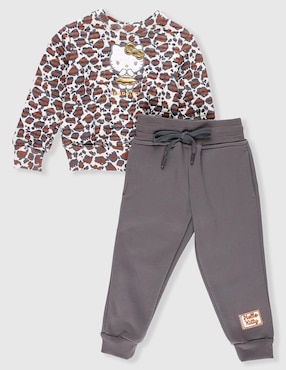 Conjunto Hello Kitty de algodón para niña