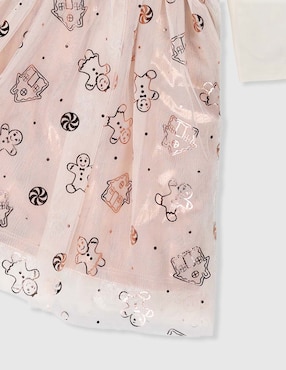 Vestido Zunie manga regular para niña