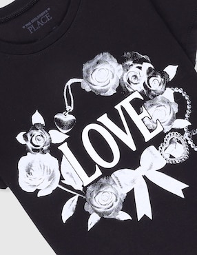 Playera The Children's Place manga corta para niña
