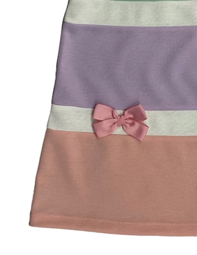 Vestido Fiorella manga regular para niña
