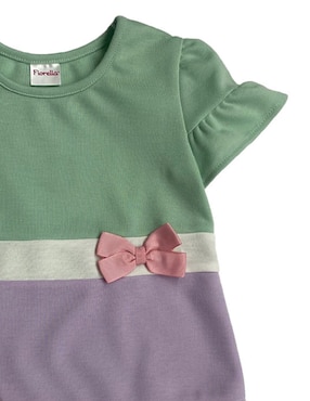 Vestido Fiorella manga regular para niña