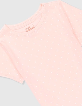Playera Cat & Jack manga corta para niña