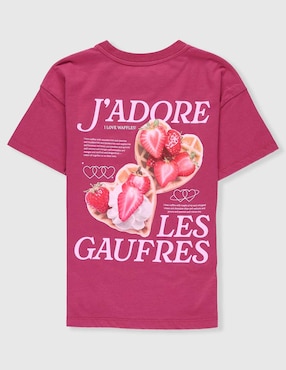 Playera Cat & Jack manga corta para niña