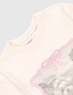 Playera Cat & Jack manga corta para niña