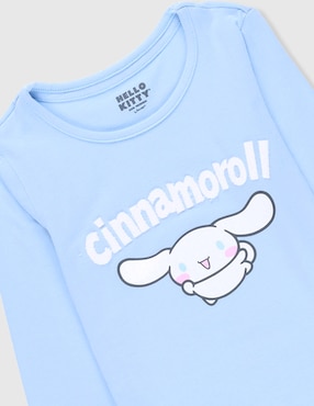 Playera Hello Kitty Cinnamoroll Hello Kitty and Friends manga larga para niña