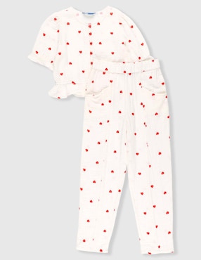 Conjunto Piquenique de algodón para niña