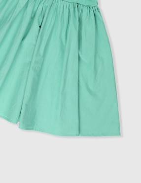 Vestido Piquenique manga cap para niña