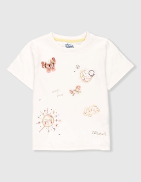 Playera Piquenique manga corta para niña