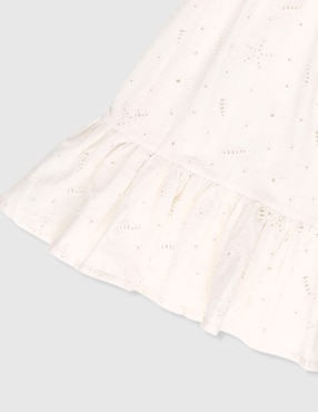 Vestido Piquenique manga volantes para niña