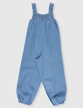 Jumpsuit Piquenique de mezclilla para niña