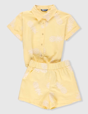 Conjunto Piquenique de algodón para niña
