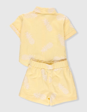 Conjunto Piquenique de algodón para niña