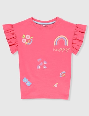Playera Piquenique manga corta para niña