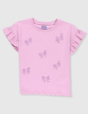 Playera Piquenique manga corta para niña