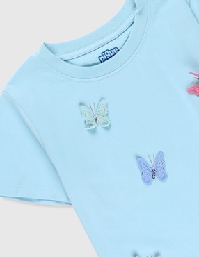 Playera Piquenique manga corta para niña