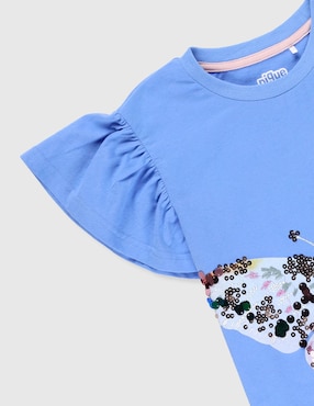 Playera Piquenique manga corta para niña