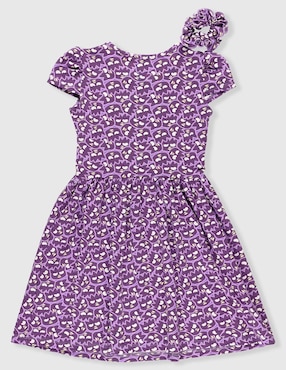 Vestido Hello Kitty Badtz Maru manga cap para niña