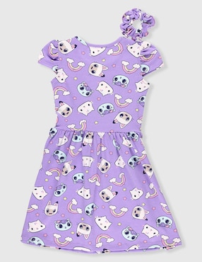 Vestido Universal Gabby's Dollhouse manga cap para niña