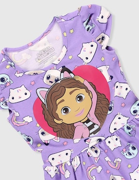 Vestido Universal Gabby's Dollhouse manga cap para niña