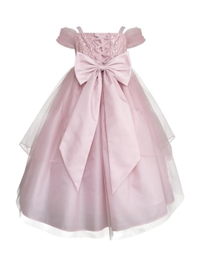 Vestido Gerat Fiesta manga con pliegues para niña
