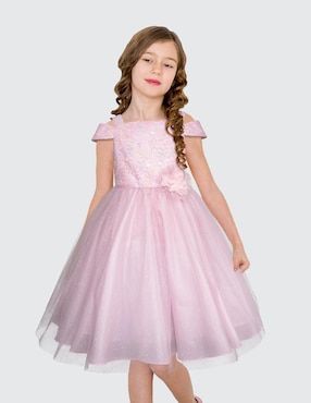 Vestido Gerat Fiesta manga caída para niña