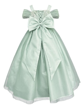 Vestido Gerat Fiesta manga con pliegues para niña