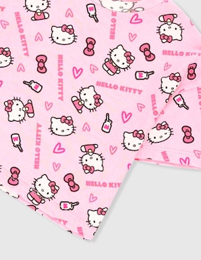 Playera Hello Kitty manga corta para niña