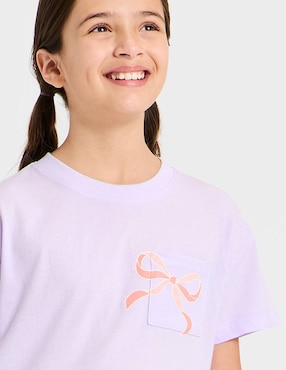 Playera Cat & Jack manga corta para niña